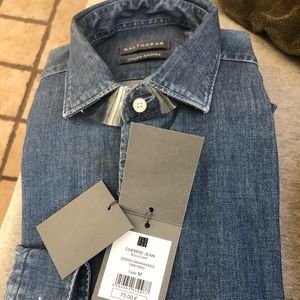 Balthazar Chemise Jean Men’s Button Down -Medium